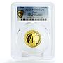 Qatar 100 riyals 15th Asian Games Dallah Monument PR70 PCGS gold coin 2006