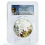 Abkhazia 10 apsars Famous Poet and Writer Taif Adzhba PL67 PCGS silver coin 2019