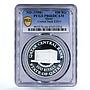 Qatar 100 riyals Central Bank Building PR66 PCGS silver coin 1998