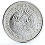 Mexico 5 pesos Opening of Southeastern Railroad Trains Railways silver coin 1950