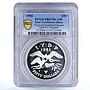 East Caribbean States 50 $ Disabled Persons Year PR66 PCGS Ag piedfort coin 1981