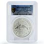 Liberia 2 dollars FAO Fisheries Conference PR67 PCGS silver piedfort coin 1983