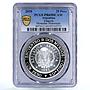 Argentina 25 pesos Historical Coins Patacon Moneda PR69 PCGS silver coin 2010