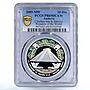 Andorra 10 diners World of Wonders Chichen Itza Temple PR69 PCGS Ag coin 2009