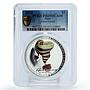 Niue 2 dollars Anne Geddes Art Baby Christmas Sock PR69 PCGS silver coin 2014
