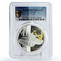 Tuvalu 1 dollar WWII Tanks Soviet T - 34 USSR Arms PR70 PCGS silver coin 2010