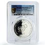 Argentina 1 peso 50 Years of the United Nations PR69 PCGS silver coin 1995