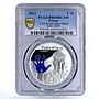 France 10 euro Painter Yves Klein Blue Hand Art PR69 PCGS silver coin 2012