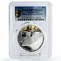 Cook Islands 1 dollar Hampton Roads Battle Monitor Ship PR70 PCGS Ag coin 2010