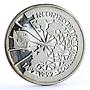 Brazil 500 cruzeiros Encounter of Two Worlds Ship Clipper proof silver coin 1991