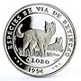 Portugal 1000 escudos Ibero America Wolf Fauna Animals proof silver coin 1994