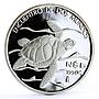 Mexico 5 pesos Pacific Ridley Sea Turtle proof silver coin 1994