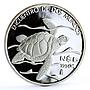 Mexico 5 pesos Pacific Ridley Sea Turtle proof silver coin 1994