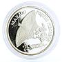 Transnistria 100 rubles Local Fauna series Machaon Butterfly silver coin 2006