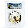New Zealand 1 dollar Honey Bee Insect Fauna PR69 PCGS colored silver coin 2016
