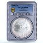 Mexico 1 onza Libertad Angel of Independence MS68 PCGS silver coin 1996