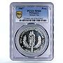 Philippines 1 peso 25th Anniversary of Bataan Day MS66 PCGS silver coin 1967