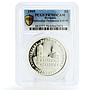 Bermuda 5 dollars Parliament Building Architecture PR70 PCGS silver coin 1995