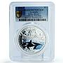 Australia 1 dollar Antarctic Territory Killer Whale Fauna PR70 PCGS Ag coin 2011