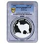 Bulgaria 100 leva Endangered Wildlife Wild Goat Fauna PR68 PCGS silver coin 1993