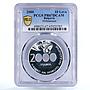 Bulgaria 10 leva The Beginning of the New Millennium PR67 PCGS silver coin 2000