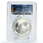 Ecuador 25000 sucres Balsawood Sailing Raft Ship PR69 PCGS silver coin 2002