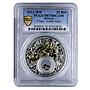 Belarus 20 rubles Zodiac Signs series Virgo PR70 PCGS gilded silver coin 2013