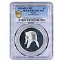 Egypt 5 pounds Ancient Leaders Pharaohs Tutankhamun PR67 PCGS silver coin 1985
