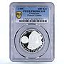 Czech Republic 200 korun King Premysl I Otakar Portrait PR69 PCGS Ag coin 1998