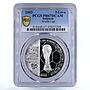 Bulgaria 5 leva Football World Cup in Germany Trophey PR67 PCGS silver coin 2003