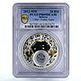 Belarus 20 rubles Zodiac Signs series Libra PR69 PCGS gilded silver coin 2013