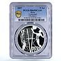 Peru 1 sol Olympic Sports Games Volleyball PR69 PCGS proof silver coin 2007