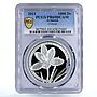 Armenia 1000 dram World of Flowers Crocus Saffron Flora PR69 PCGS Ag coin 2011