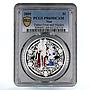 Niue 1 dollar New Year Father Frost Snow Maiden PR69 PCGS silver coin 2009