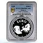 Bulgaria 10000 leva Euro Rhyton Rider of Madara PR69 PCGS silver coin 1998