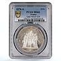 France 5 francs Freedom Equality Fraternity Hercules MS62 PCGS silver coin 1876