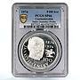 Czechoslovakia 100 korun Poet Janko Jesensky Poetry SP66 PCGS proba Ag coin 1974