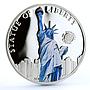 Palau 5 dollars World of Wonders Statue of Liberty Architecture silver coin 2010