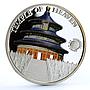 Palau 5 dollars World of Wonders Temple of Heaven Architecture silver coin 2011