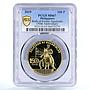 Philippines 100 piso Emilio Aguinaldo Statue Horseman MS67 PCGS CuNi coin 2019