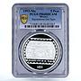 Mexico 5 pesos Bajorrelieve Del Tajin PR68 PCGS silver coin 1993