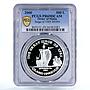 Malta 500 liras Great Siege Order Grand Harbour Ship PR69 PCGS silver coin 2000