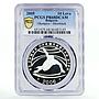 Bulgaria 10 leva Turino Olympic Games Shorttrack Skater PR68 PCGS Ag coin 2005