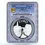 Bulgaria 10 leva Euro Integration Plovdiv City PR67 PCGS silver coin 1999