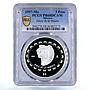 Mexico 5 pesos Disco de La Muerte Disc of Death PR68 PCGS silver coin 1997