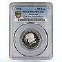 Indonesia 200 rupiah Independence Great Bird PR67 PCGS silver coin 1970