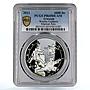 Armenia 1000 dram Martial Arts Wushu Sports PR69 PCGS colored silver coin 2011