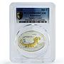 Kazakhstan 500 tenge Endangered Wildlife Lizard Fauna PR69 PCGS silver coin 2010