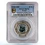 Poland 10 zlotych Jamestown Settlement Crafts Glassware MS70 PCGS Ag coin 2008