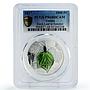 Guinea 1000 francs 4 Seasons Birch Tree Leaf Summer Flora PR68 PCGS Ag coin 2017